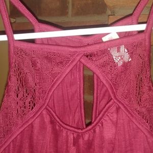 Deep Burgandy/Wine Colored Spaghetti Strap Top